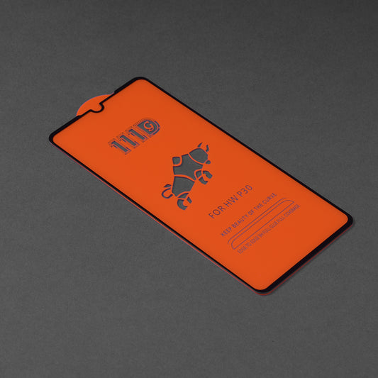 Techsuit skärmskydd för Huawei P30, härdat glas, full limning, 111D, svart