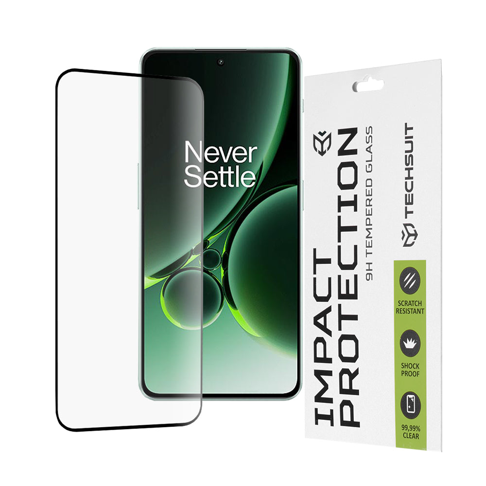 Techsuit skärmskydd för OnePlus Nord 3, härdat glas, full limning, 111D, svart