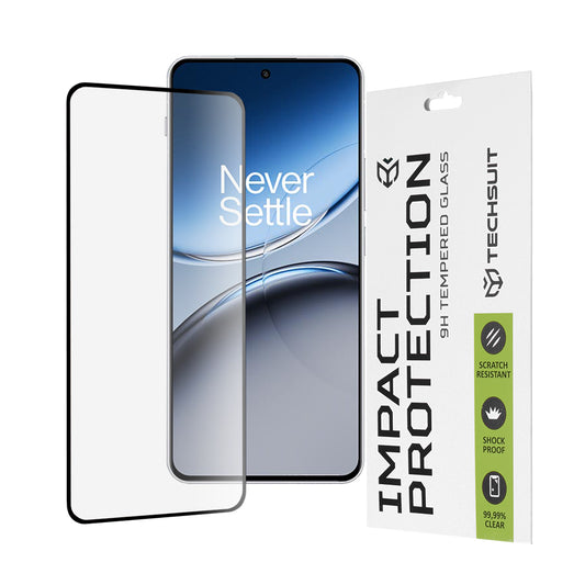 Techsuit skärmskydd för OnePlus Nord 4, härdat glas, full limning, 111D, svart