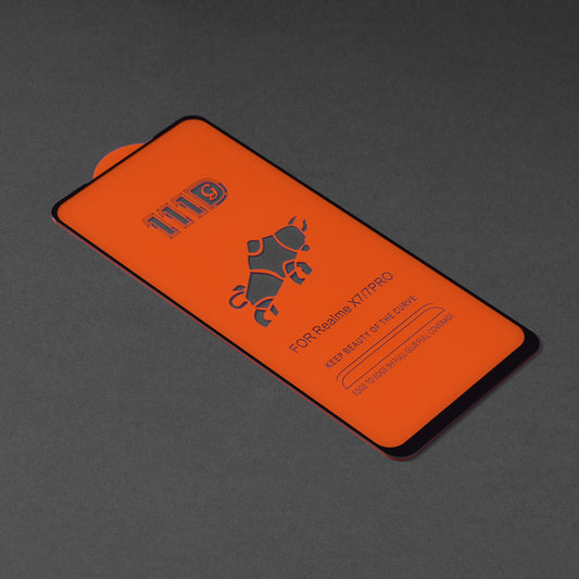 Techsuit skärmskydd för Oppo Reno4 Lite, härdat glas, full limning, 111D, svart