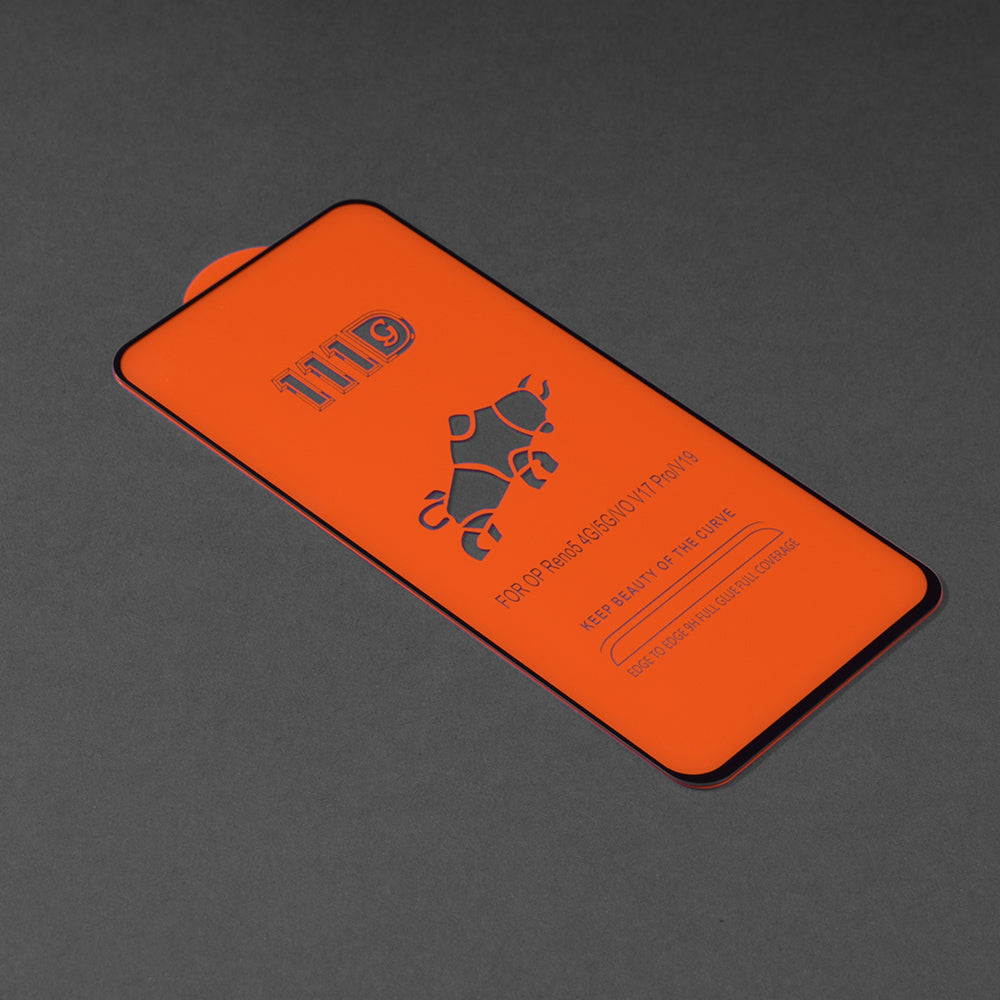 Techsuit skärmskydd för Oppo Reno6 5G, härdat glas, full lim, 111D, svart