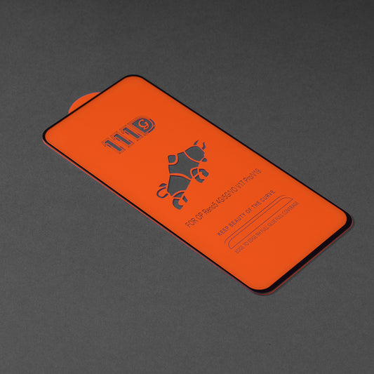 Techsuit skärmskydd för Oppo Reno6 5G, härdat glas, full lim, 111D, svart