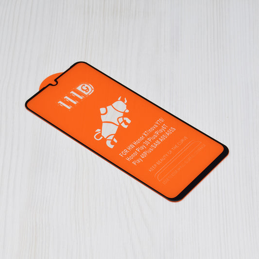 Skärmskydd Techsuit för Realme C63 / C61, Härdat Glas, Full Glue, 111D, Svart