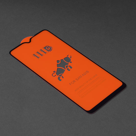 Techsuit skärmskydd för Samsung Galaxy A20s A207, härdat glas, full limning, 111D, svart