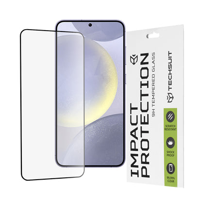 Techsuit skärmskydd för Samsung Galaxy S25+ S936 / S24+ S926, härdat glas, full lim, 111D, svart