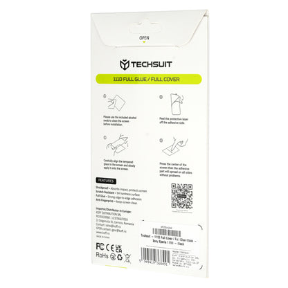 Techsuit skärmskydd för Xiaomi 17T Pro, härdat glas, full lim, 111D, svart