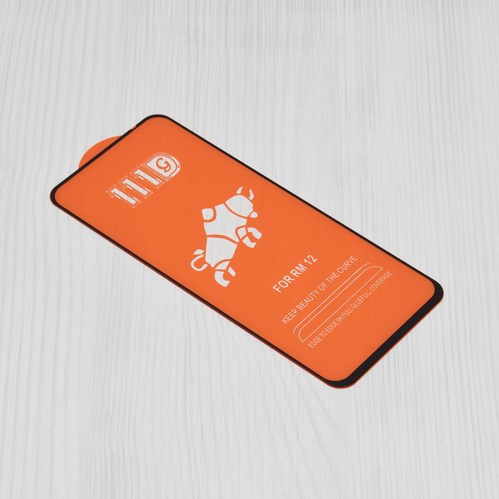 Techsuit skärmskydd för Xiaomi Poco M6 4G / Redmi 13 / 12 5G / 12, härdat glas, full limning, 111D, svart