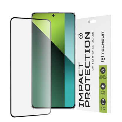 Techsuit skärmskydd för Xiaomi Poco X6 / Redmi Note 13 Pro 5G, härdat glas, full lim, 111D, svart