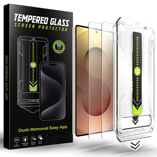 Skärmskydd Techsuit TitanGlass CrystalHD för Samsung Galaxy S25 Ultra S938, Härdat Glas, Fullt Lim, Set om 2 stycken