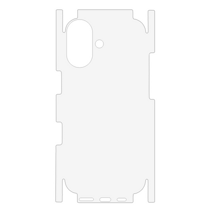 OEM bakskyddsfilm för Apple iPhone 17, plast