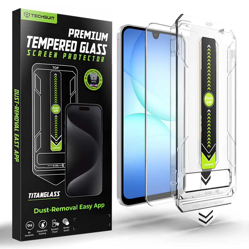 Skärmskydd Techsuit TitanGlass CrystalHD för Samsung Galaxy A17 5G / A16 5G A166 / A16 4G A165, Härdat Glas