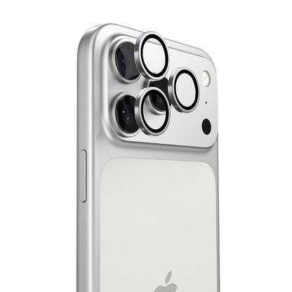Torras Lensguard bakkameraskyddsfilm för Apple iPhone 17 Pro Max / 17 Pro, härdat glas, silver