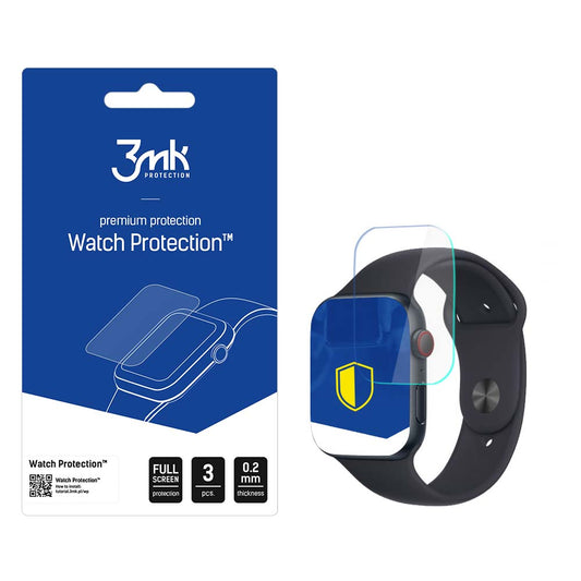 Skyddsfilm 3MK Arc för Apple Watch SE 40mm Series, Set om 3 stycken, Plast