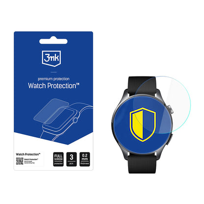 Skyddsfilm 3MK Arc för Xiaomi Watch 5, Set med 3 stycken, Plast
