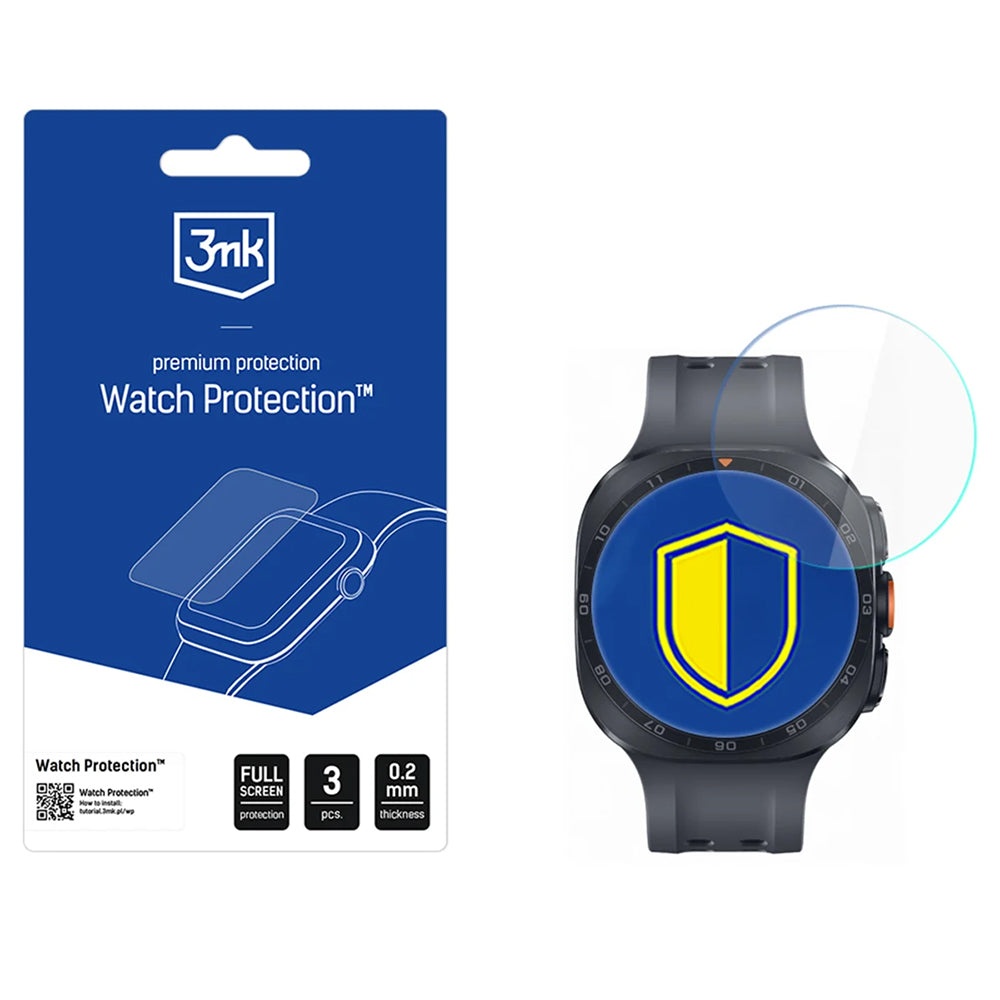 3MK FlexibleGlass skyddsfilm för Samsung Galaxy Watch Ultra2, set om 3 stycken, flexibel glas