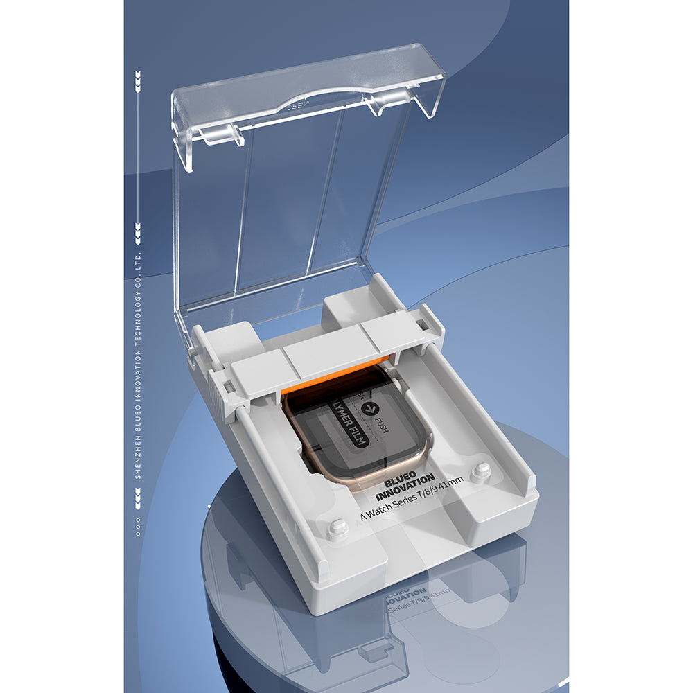 Blueo High Molecule Protective Film for Apple Watch 40mm Series, Tempered Glass, Black
