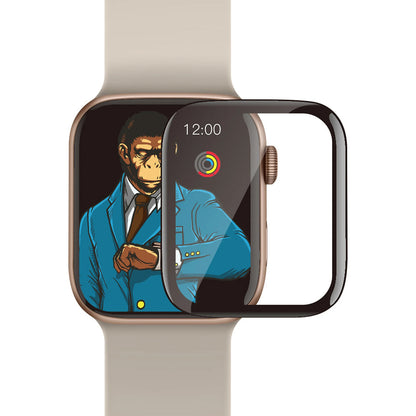 Blueo High Molecule Skyddsfolie för Apple Watch 8 / 7 41mm-serien, Härdat glas, Svart