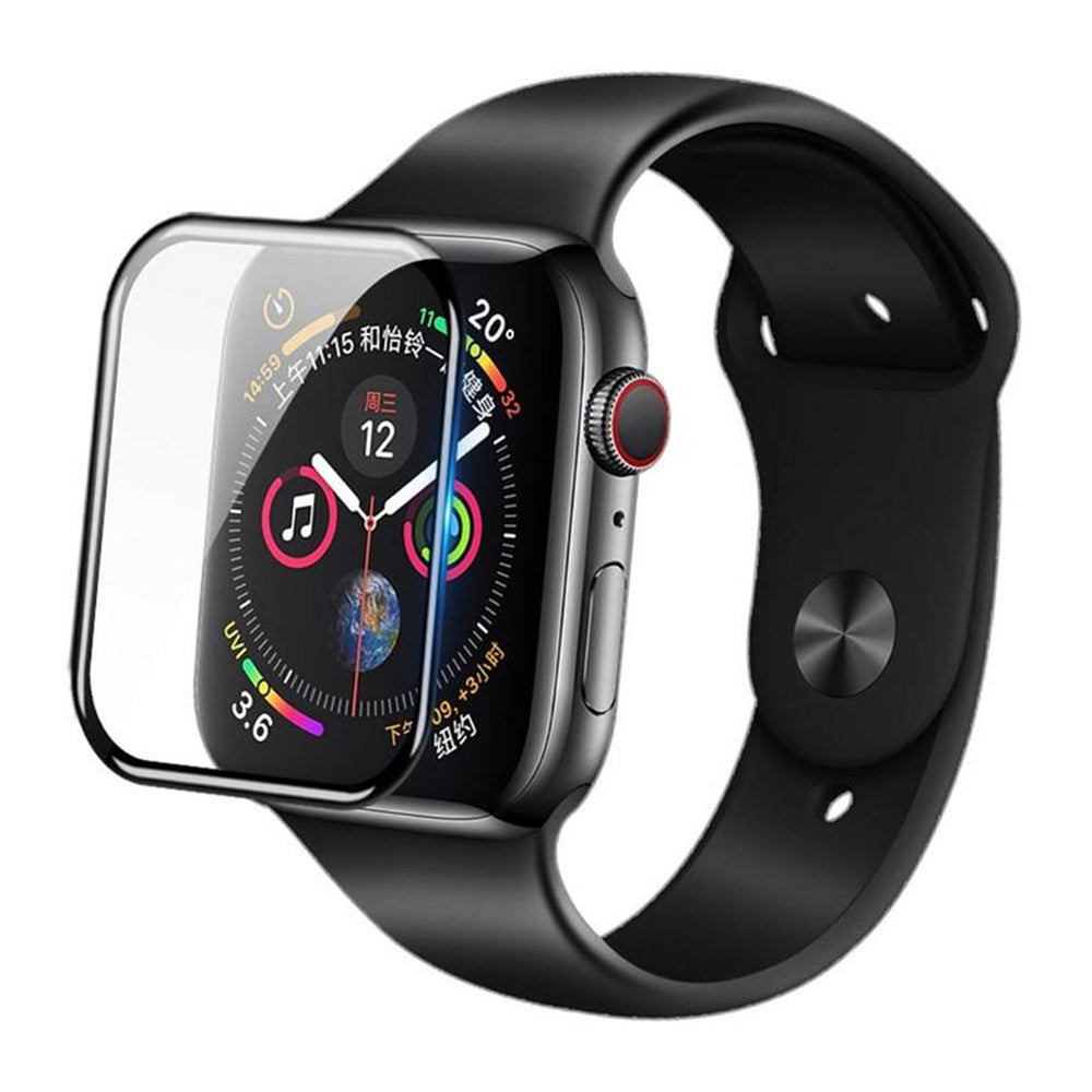 Blueo High Molecule Skyddsfolie för Apple Watch 8 / 7 41mm-serien, Härdat glas, Svart