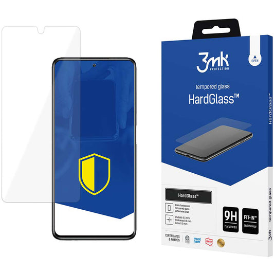3MK HardGlass Screen Protector for Samsung Galaxy S23 S911, Tempered Glass, Full Glue
