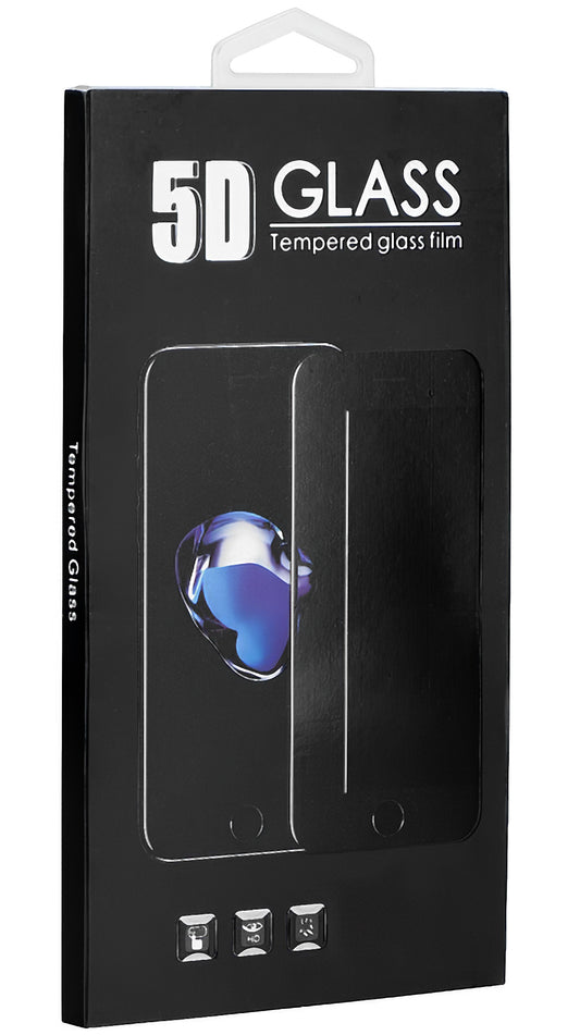 OEM skärmskydd för Samsung Galaxy Note10 Lite N770 / A71 A715, härdat glas, full limning, 5D, svart