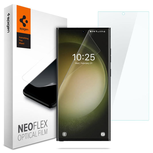 Skärmskydd Spigen Neo Flex för Samsung Galaxy S23 Ultra S918, Plast, Set med 2 stycken AFL05943