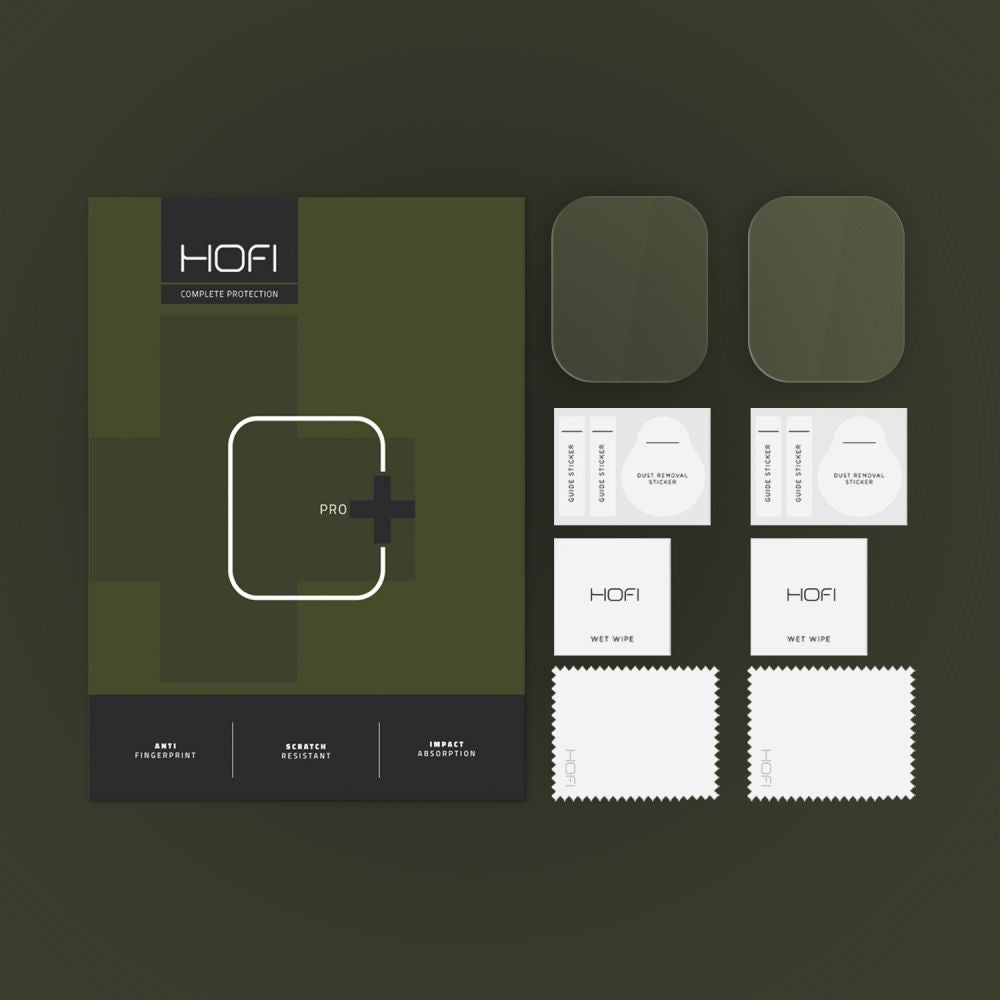 HOFI Glass PRO+ skyddsfodral för Xiaomi Redmi Watch 5 Active, Set om 2 stycken, Härdat glas