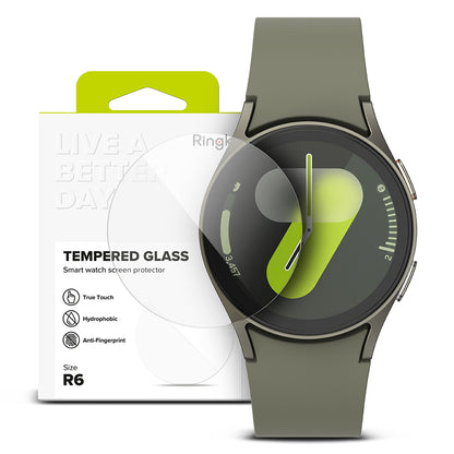 Ringke R6 Skyddsfodral för Samsung Galaxy Watch7 44mm, Set om 4 stycken, Härdat glas