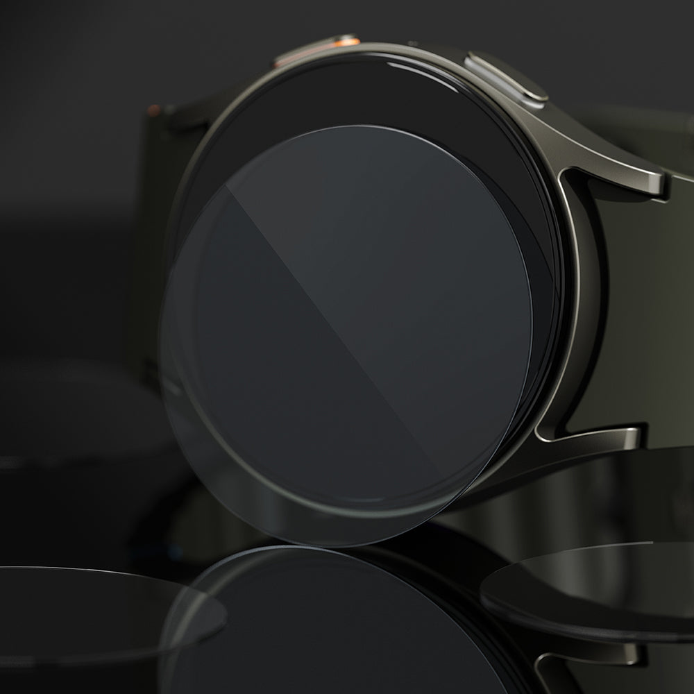 Ringke R6 Skyddsfodral för Samsung Galaxy Watch7 44mm, Set om 4 stycken, Härdat glas