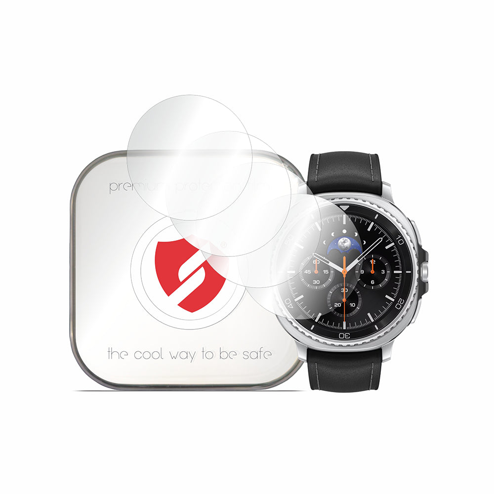 Smart Protection Premium Classic skyddsfilm för Samsung Galaxy Watch8 Classic, set om 4 stycken, plast