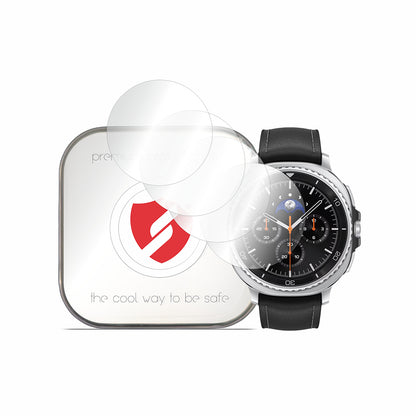 Smart Protection Premium Classic skyddsfilm för Samsung Galaxy Watch8 Classic, set om 4 stycken, plast