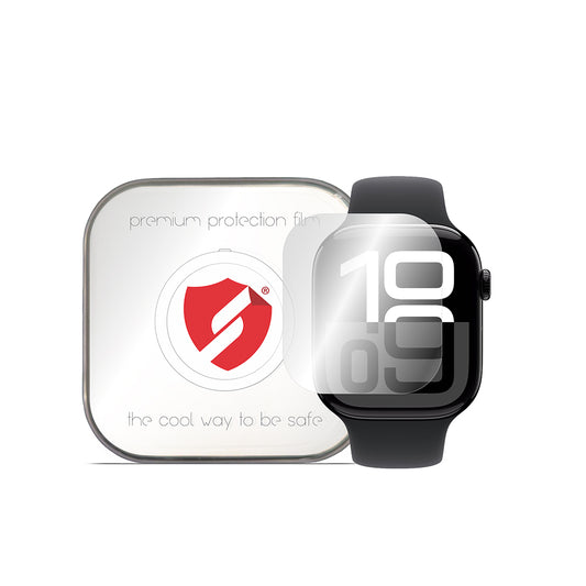 Smart Protection Premium Classic skyddsfodral för Apple Watch 10 46mm Series, Set med 4 stycken, Plast