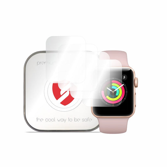 Smart Protection Premium Classic skyddsfodral för Apple Watch 38mm Series, Set med 4 stycken, Plast