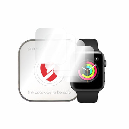 Smart Protection Premium Classic skyddsfodral för Apple Watch 42mm-serien, set med 4 stycken, plast