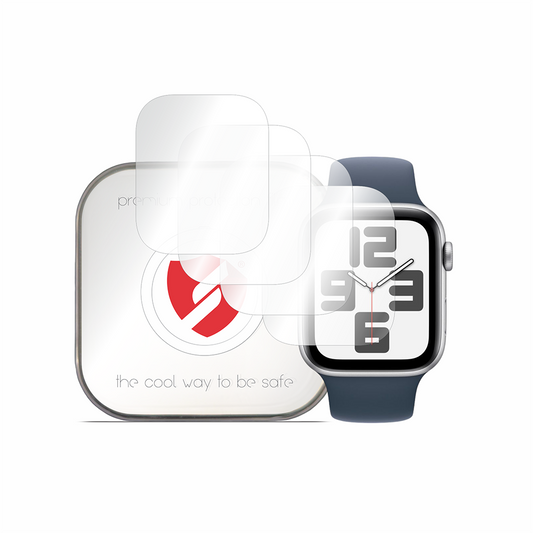 Smart Protection Premium Classic skyddsfodral för Apple Watch 45mm / 44mm-serien, set med 4 stycken, plast