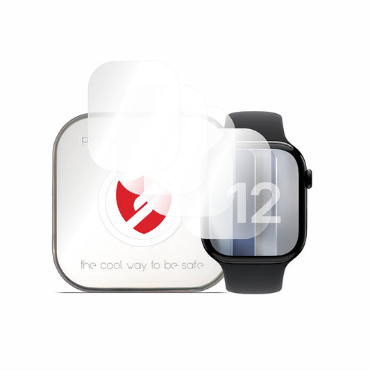 Smart Protection Premium Classic skyddsfilm för Apple Watch Series 12 46mm, Set om 4 stycken, Plast