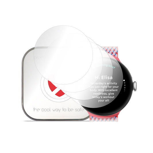 Smart Protection Premium Classic skyddsfodral för Google Pixel Watch 3 41mm, Set med 4 stycken, Plast