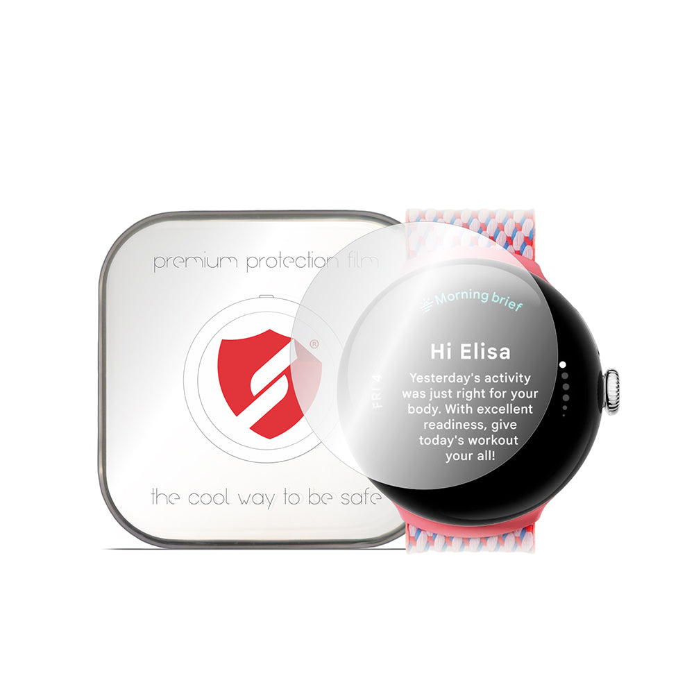 Smart Protection Premium Classic skyddsfodral för Google Pixel Watch 3 41mm, Set med 4 stycken, Plast