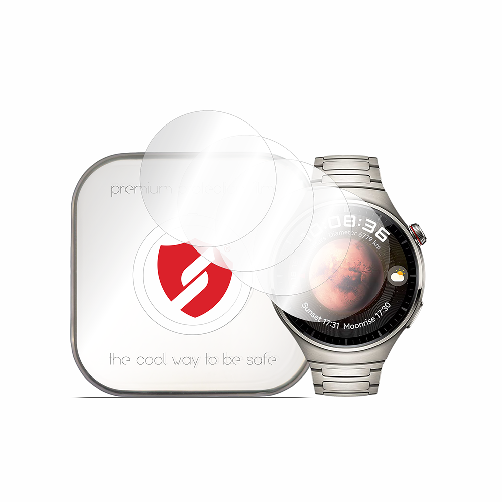 Smart Protection Premium Classic skyddsfilm för Huawei Watch 4 Pro, set om 4 stycken, plast