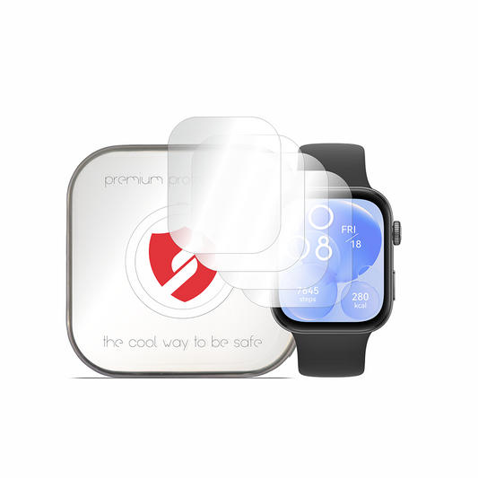 Smart Protection Premium Classic skyddsfilm för Huawei Watch Fit 4 / Fit 3, Set om 4 stycken, Plast