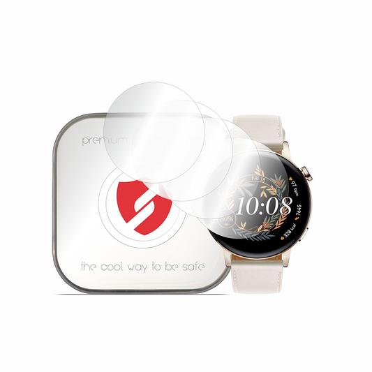 Smart Protection Premium Classic skyddsfodral för Huawei Watch GT 3 42mm, Set med 4 stycken, Plast