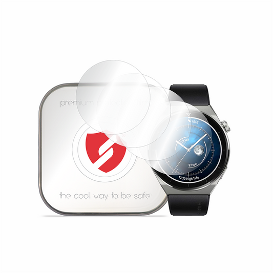Smart Protection Premium Classic skyddsfilm för Huawei Watch GT 3 Pro 46mm, Set om 4 stycken, Plast