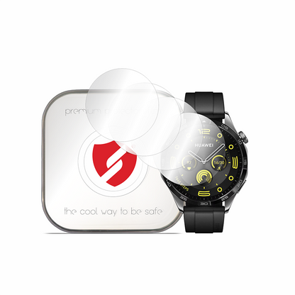 Smart Protection Premium Classic skyddsfodral för Huawei Watch GT 4 46mm, Set om 4 stycken, Plast