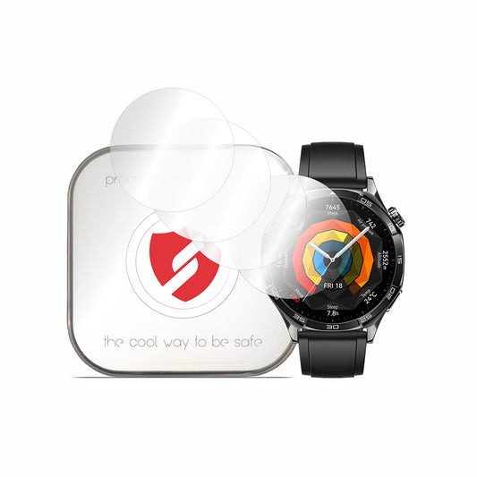 Smart Protection Premium Classic skyddsfilm för Huawei Watch GT 5 46mm, Set om 4 stycken, Plast