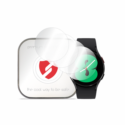 Smart Protection Premium Classic skyddsfodral för Samsung Galaxy Watch4 40mm, Set med 4 stycken, Plast