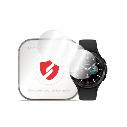 Smart Protection Premium Classic skyddsfodral för Samsung Galaxy Watch4 Classic 46mm, Set om 4 stycken, Plast