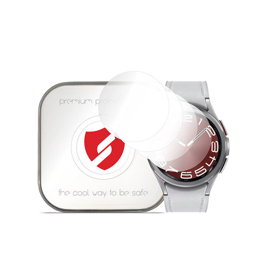 Smart Protection Premium Classic skyddsfilm för Samsung Galaxy Watch6 Classic 47mm, Set om 4 stycken, Plast