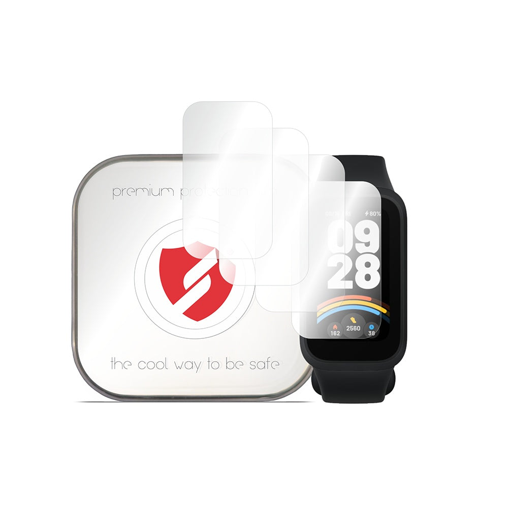 Smart Protection Premium Classic skyddsfilm för Xiaomi Smart Band 9 Active, Set om 4 stycken, Plast
