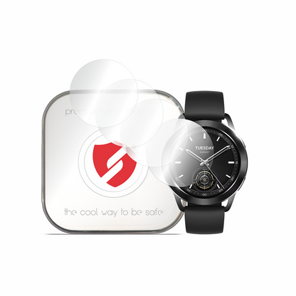 Smart Protection Premium Classic skyddsfilm för Xiaomi Watch S3, set om 4 stycken, plast