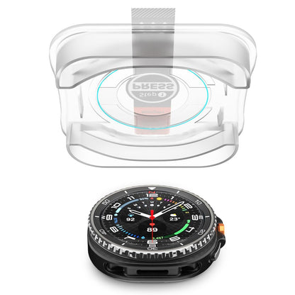 Spigen GlastR EZ FIT Skärmskydd för Samsung Galaxy Watch8 Classic, Set med 2 stycken, Härdat Glas AGL09877