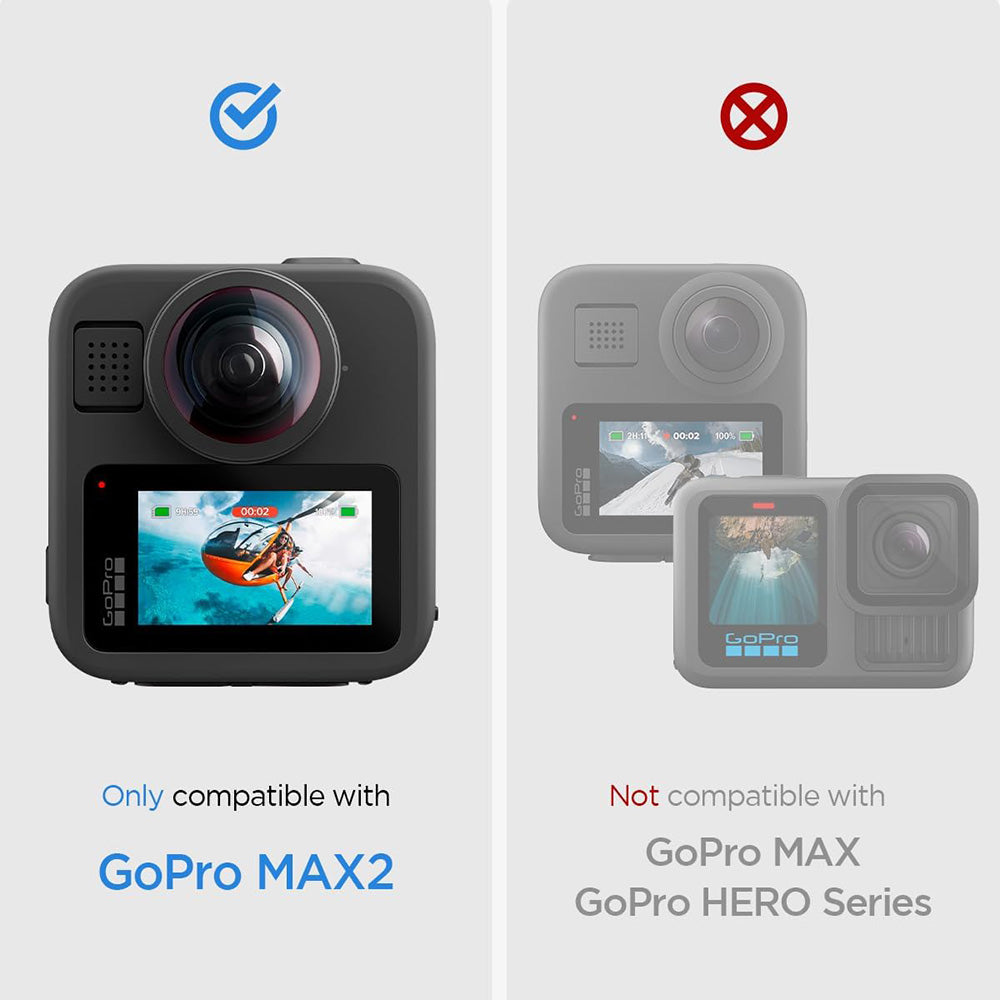 Skärmskydd Spigen GlastR Slim för GoPro Max 2, Set med 2 stycken, Härdat glas AGL11230
